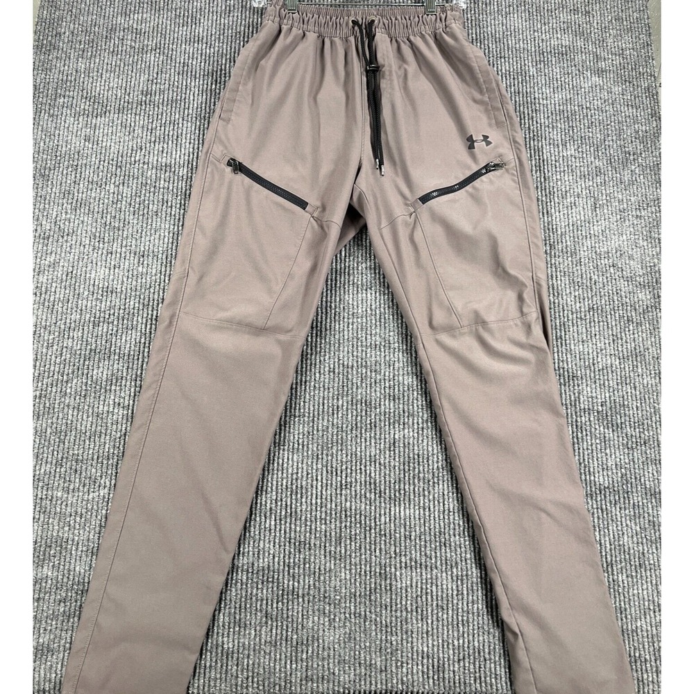 Under Armour Unstoppable Cargo Jogger Pants Mens Small Gray Athletic Casual
